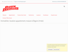 Tablet Screenshot of digoin-immobilier.fr